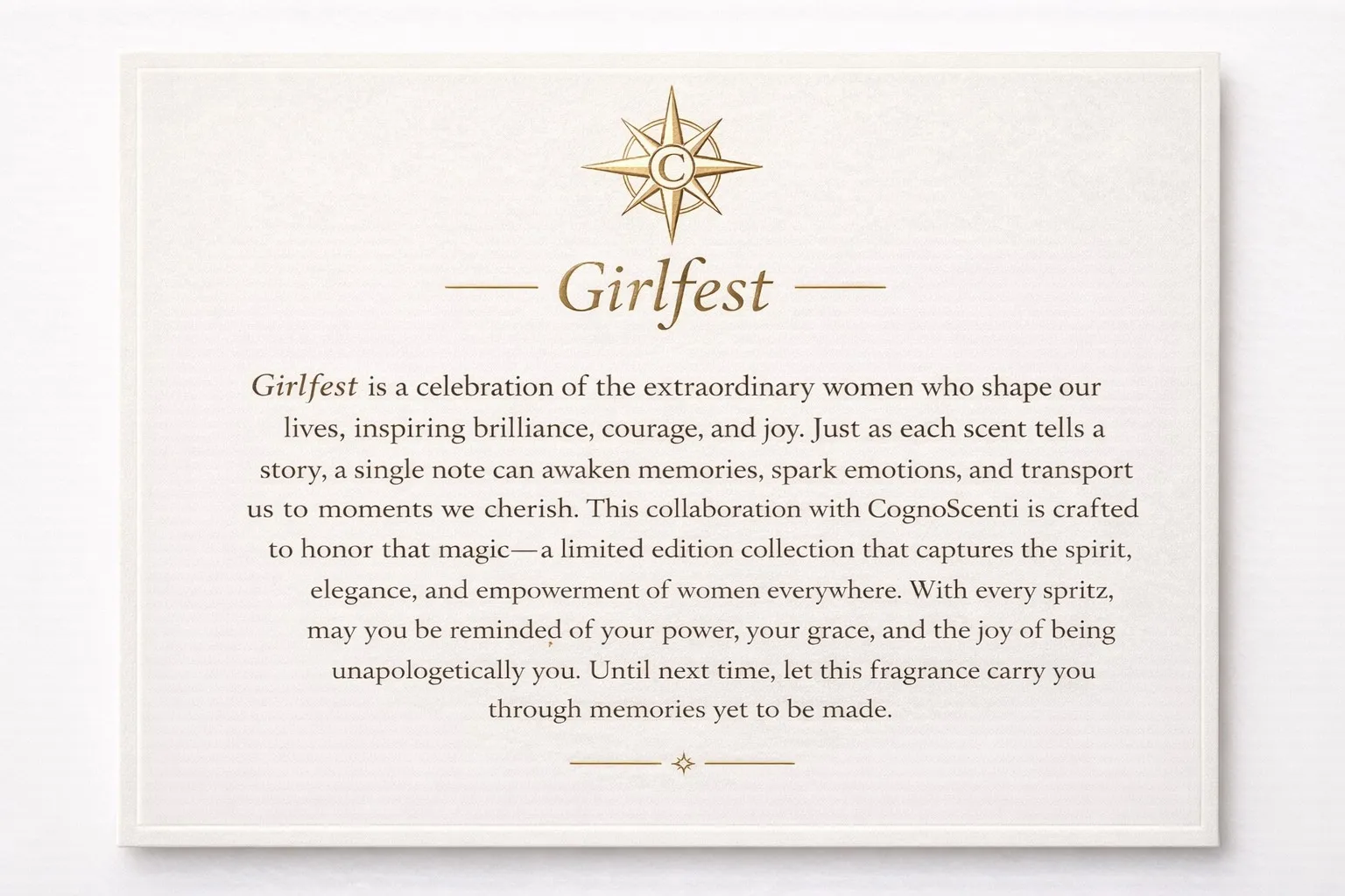 Girlfest Story Card